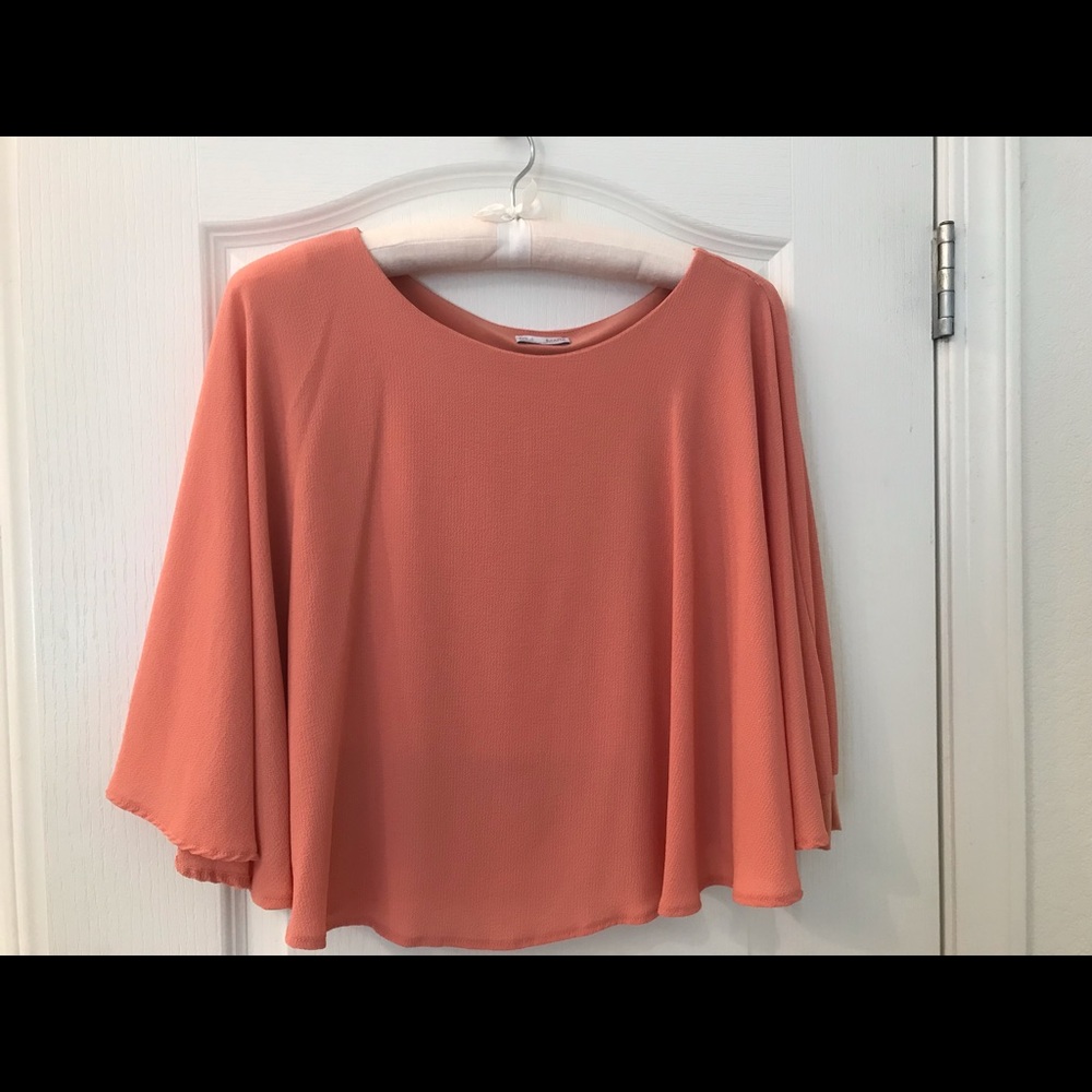 Zara Coral Blouse